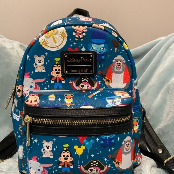 Loungefly Disney Parks Chibi Characters Attractions Mini Backpack - Picture 2 of 10